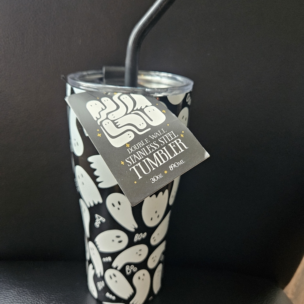 Cute boo ghost 30 oz hot/cold tumbler